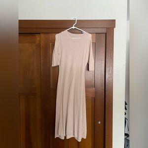 Light pink, sweater dress, midi